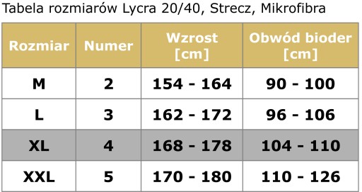 MIRELLA Rajstopy microfibra 60 den gładkie kryjące 4/XL Bronzo