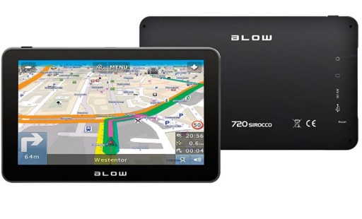 BLOW NAVIGATION GPS720 7 КАРТ ЕВРОПЫ PL НА ВЕЧНОСТЬ