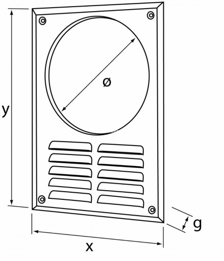 Решетка вентиляционная диаметром 120 для вытяжки. Карнизная решетка из нержавеющей стали.