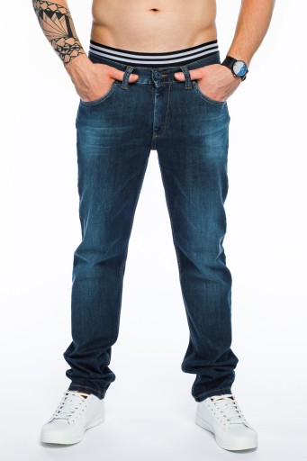 SPODNIE MĘSKIE VANKEL JEANS - 638 - 90CM L32