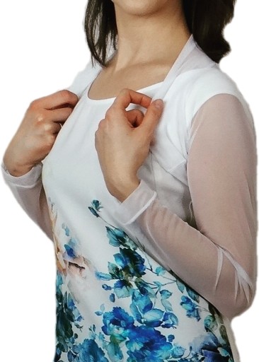 КРАСИВЫЙ ТЮЛЬ БАЛЛЕРО, РУКАВА 34-52, здесь 42/44