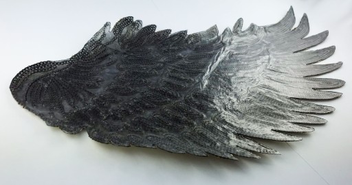Термонашивка с пайетками Gold Wings БОЛЬШАЯ 34см