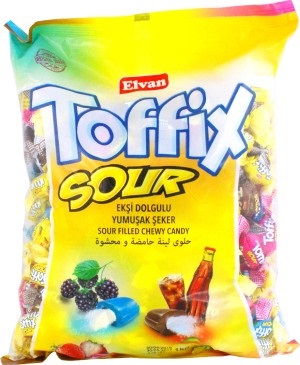 Конфеты с кислой начинкой Toffix Fruit 1кг