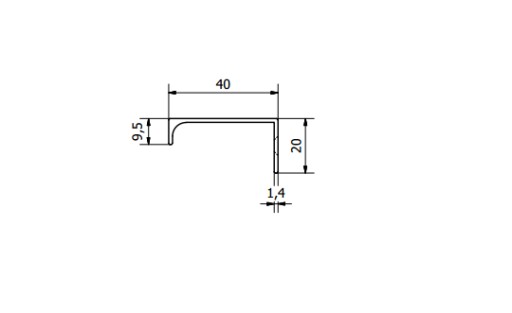 АЛЮМИНИЕВАЯ МЕБЕЛЬНАЯ РУЧКА ALU BAR FE6 1900 мм