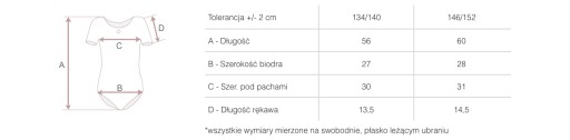 БОДИ ДЛЯ БАЛЕТА ГИМНАСТИКИ ТАНЦЕВ X2 GR 146/152