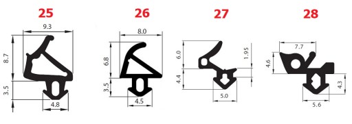 VEKA S-1126A Уплотнители оконные, СЕРЫЕ