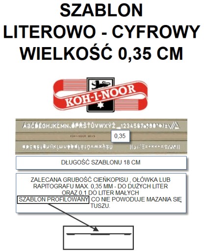 БУКВЫ И ЦИФРОВОЙ ШАБЛОН, размер 0,35 см.