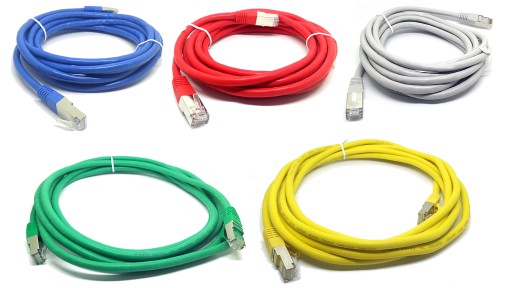 Патч-корд экранированный RJ45 8p8c FTP CAT6a 1,5м цветной