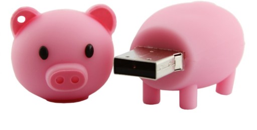 PENDRIVE 128 GB USB ŚWINIA ŚWINKA ZWIERZE PROSIAK