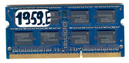 СДЕЛКА DDR3 ELPIDA 2 ГБ 2Rx8 PC3-8500S-7-10-F1