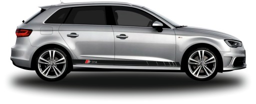 Наклейки на AUDI A3 Sportback S-line MATT BLACK