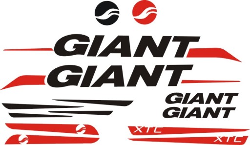 Наклейки GIANT XTC на весь велосипед РАЗНЫХ ЦВЕТОВ.