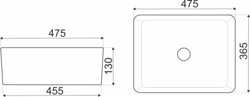 Накладная раковина KR 182