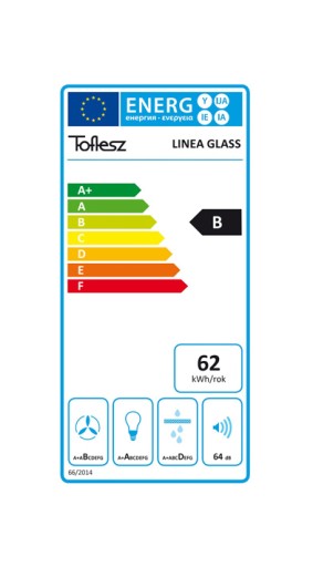 ВСТРАИВАЕМАЯ КУХОННАЯ ВЫТЯЖКА ПОД ШКАФ TOFLESZ LINEA СТЕКЛО ЧЕРНАЯ 90 + ПУЛЬТ