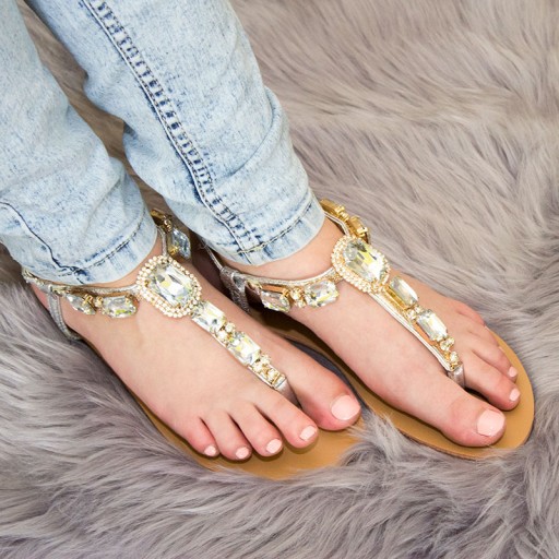 SREBRNE SANDAŁY DAMSKIE JAPONKI Z KAMIENIAMI CYRKONIE LETNIE BUTY 37