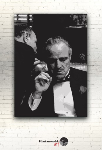 OJCIEC CHRZESTNY - OBRAZ 60x40 canvas godfather