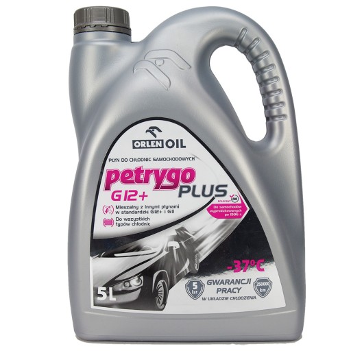 ORLEN Petrygo Plus G12+ 5L - розовая жидкость для радиаторов