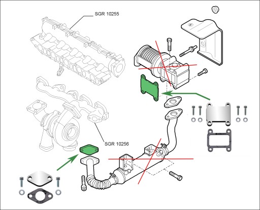 Заглушки EGR 1.9 2.4JTD ALFA ROMEO 147 156 159 166