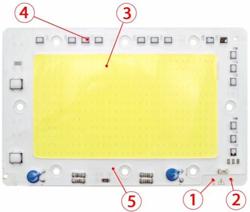 COB СВЕТОДИОДНЫЙ МОДУЛЬ 150ВТ БЕЛЫЙ вставка теплого или холодного диода ПРЯМО под напряжением 230В