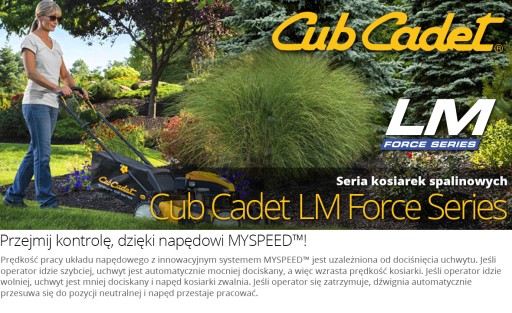 БЕНЗИНОВАЯ КОСИЛКА С CUB CADET LM2 DR46S 2,5 КВТ 46 СМ