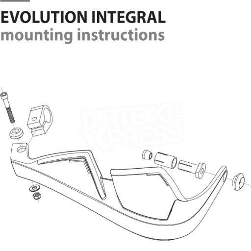 Поручни белые накладки для рук polisport Integral 8305100026 Cross Enduro