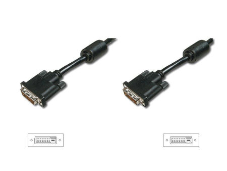 Кабель DVI 24+1 двухканальный 1,8 м Digitus DK-320104-02