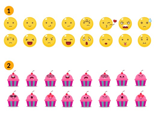 Naklejki dla DZIECI motywacyjne EMOJI BUŹKI HIT!