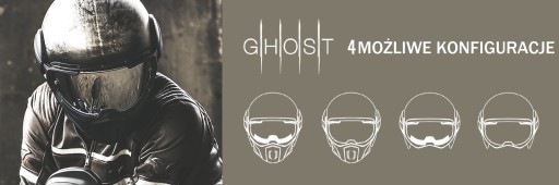 CABERG Kask Otwarty GHOST RUSTY Cafe Race Rdzawy Metal Mat Rozmiar S Poznań