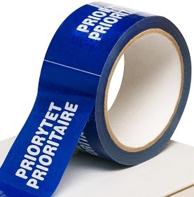 Клейкая упаковочная лента PRIORITY print, 6 шт.