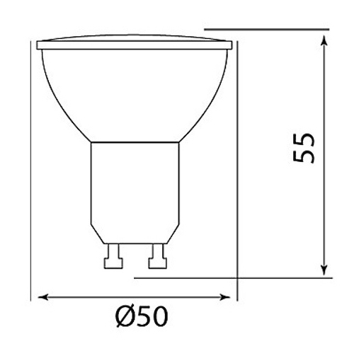 GU10 LED Светодиодная лампа SMD, 230В 3Вт, нейтральная