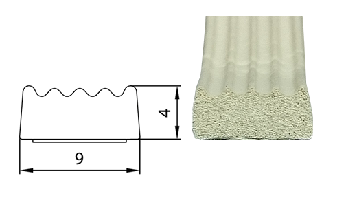 Уплотнитель оконный БЕЛЫЙ SD-58 9х4мм