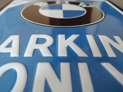 Вывеска BMW PARKING ONLY, листовой металл, подарок