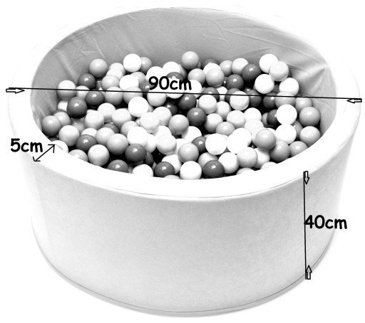 400 мячей Dry Pool 90x40 с шариками, детским манежем и шариками Welox.