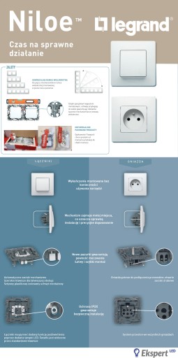 LEGRAND NILOE Одинарная белая рамка 665001