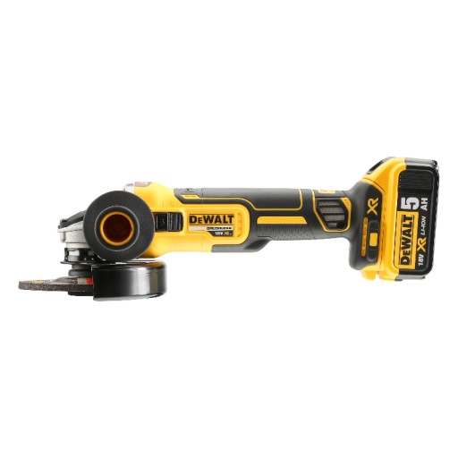 Угловая шлифовальная машина DeWalt DCG405P2, бесщеточная, 18 В, аккумуляторная, 5 А