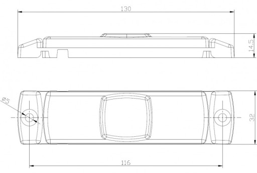 Габаритный фонарь ПЕРЕДНЕГО ПРИЦЕПА АВТО ЭВАКУАТОР FRISTOM LED FT-017 БЕЛЫЙ