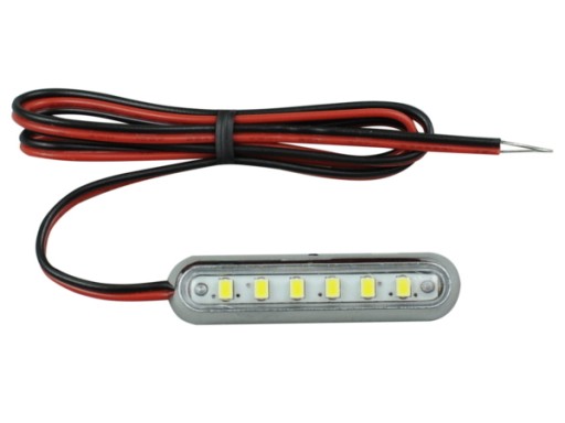 LAMPA LED 6 SMD TUNING podsufitka nogi MOCNE 12 24