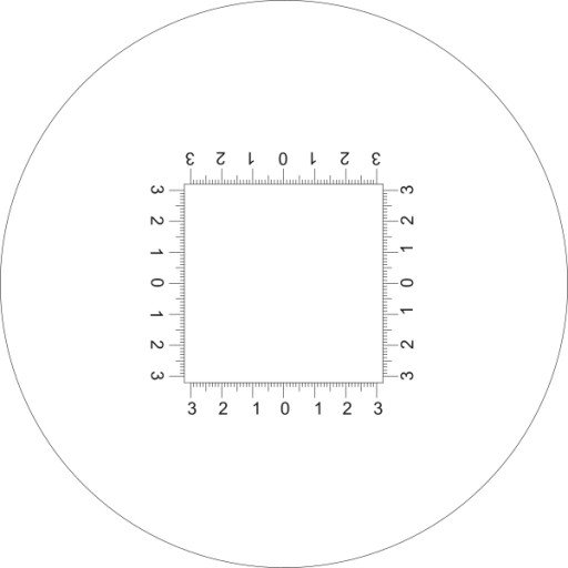 Лупа x15 со шкалой 0,1 мм и регулируемой. фокус