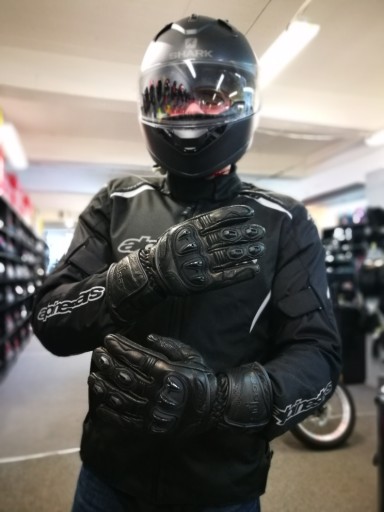 HUSAR ZR RACE SKÓRZANE RĘKAWICE MOTOCYKLOWE