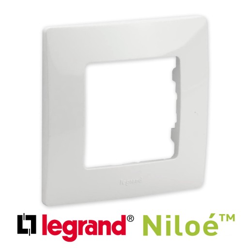 ОДИНАРНАЯ БЕЛАЯ РАМКА LEGRAND NILOE 665001