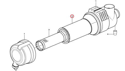 КОРПУС ВОЗДУШНОГО ФИЛЬТРА 580 590 695 SR 84217229 WIX