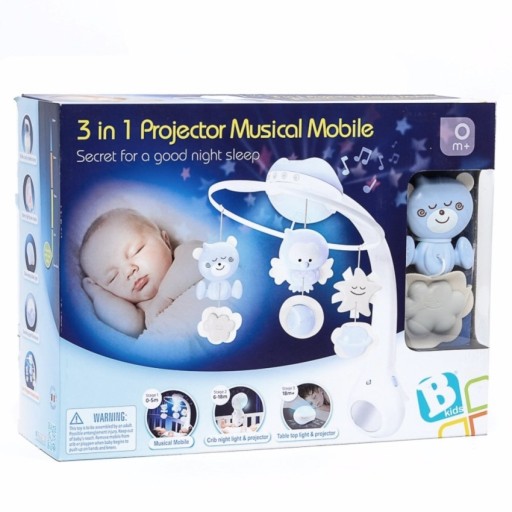 Проектор B-Kids, карусель для кроватки 3-в-1 4896