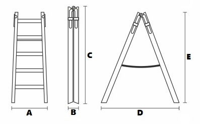 ДЕРЕВЯННАЯ ЛЕСТНИЦА С КОВРИКАМИ 2x5