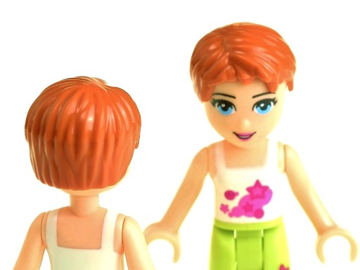 LEGO Short Hair 62810 темно-оранжевый