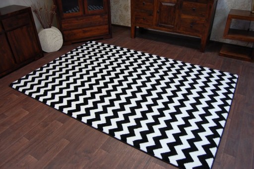 Ковер 160x220 SCANDINAVIAN ZIGZAG BLACK SK #GR1671