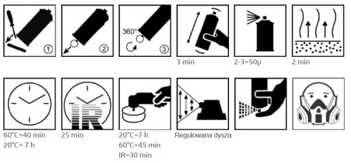 MOTIP LAKIER BEZBARWNY 2k z UTWARDZACZEM SPRAY 500