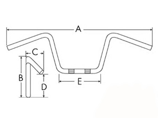 РУЛЬ LEOSHI ALUMINIUM CROSS ЧЕРНЫЙ 22 мм