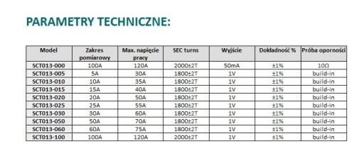 SCT013-100A/1В 1% Трансформатор тока