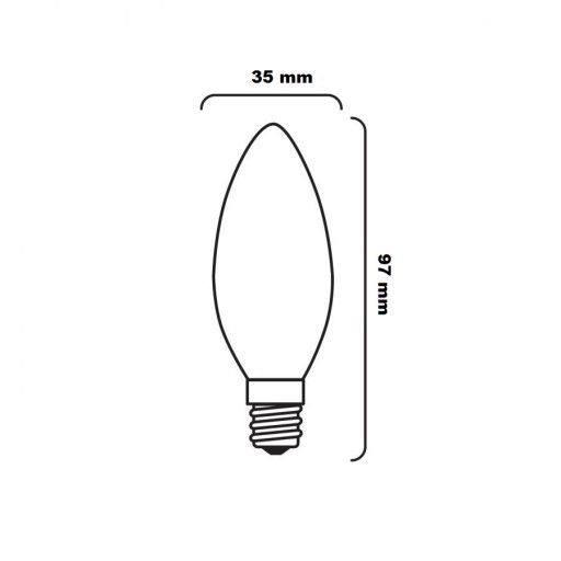 ТРАДИЦИОННАЯ КЛАССИЧЕСКАЯ СВЕЧА E27 60W