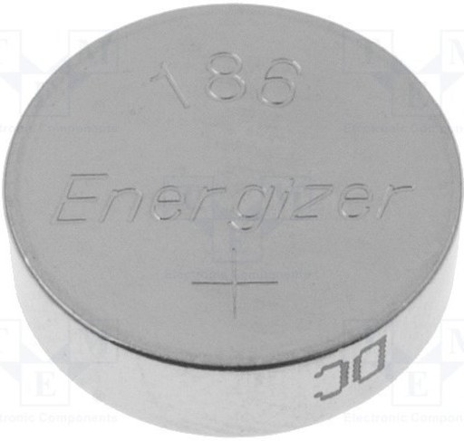 2 батарейки ENERGIZER 186 LR43 L1142 V12GA RW84, щелочные 1,5 В